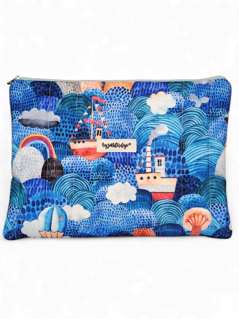 10-12" iPad/Tablet Sleeve - Boats On The Ocean | Ayza Stüdyo - Image 3