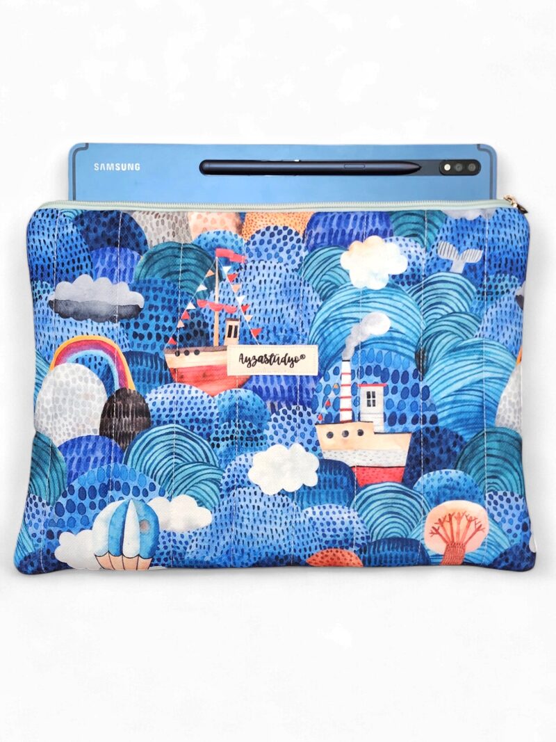 10-12" iPad/Tablet Sleeve - Boats On The Ocean | Ayza Stüdyo