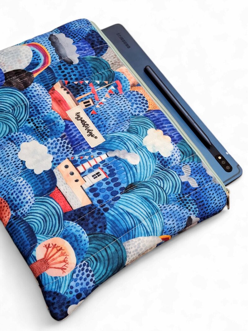 10-12" iPad/Tablet Sleeve - Boats On The Ocean | Ayza Stüdyo - Image 2