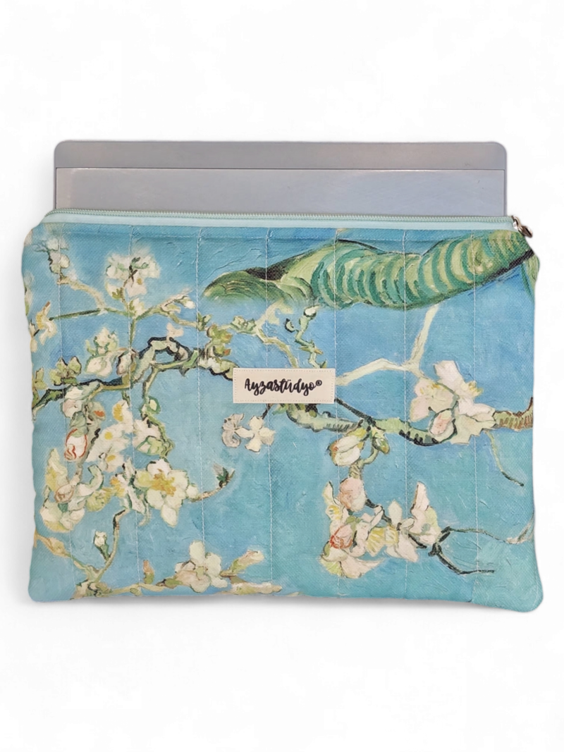 10-12" iPad/Tablet Sleeve - Van Gogh's Almond Blossoms | Ayza Stüdyo