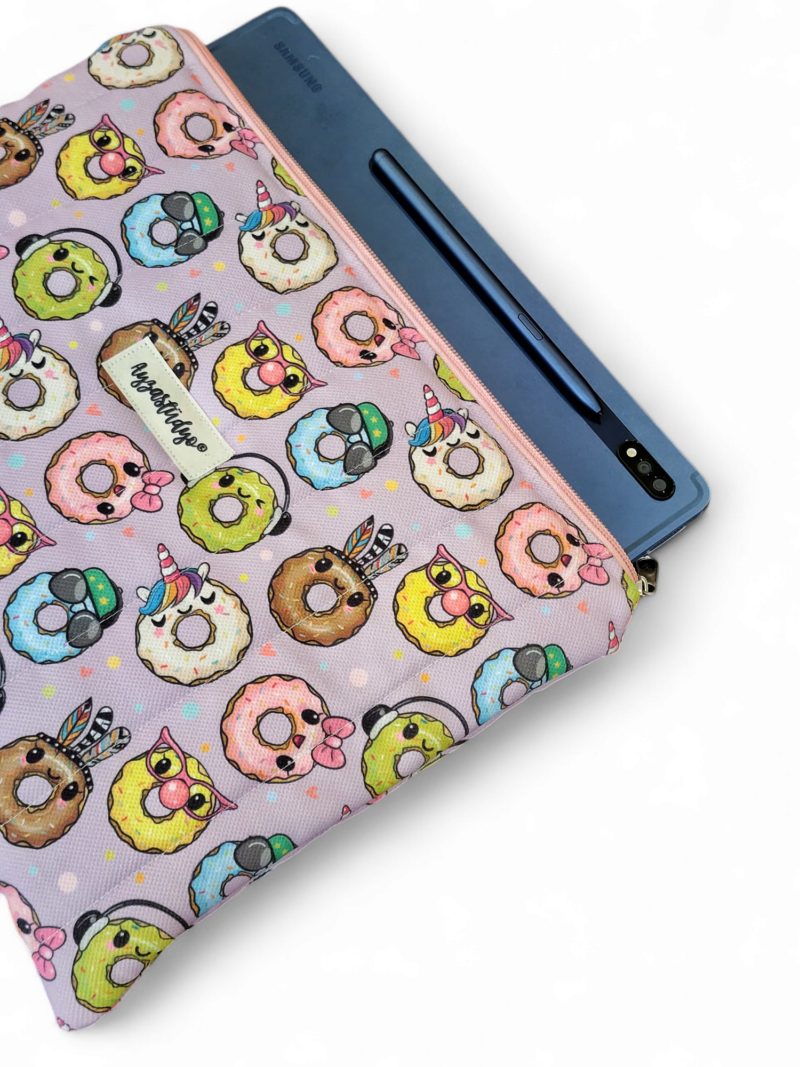 10-12" iPad/Tablet Sleeve - Happy Donuts | Ayza Stüdyo - Image 3