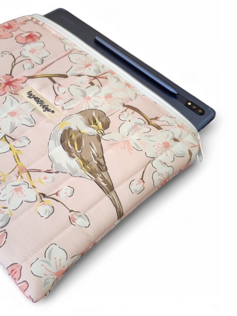 10-12" iPad/Tablet Sleeve - Sakura Sparrows | Ayza Stüdyo - Image 2