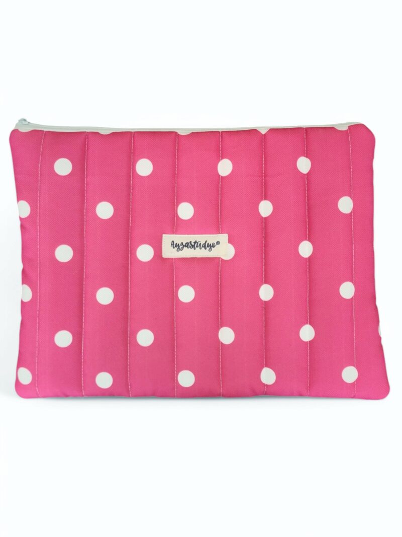 10-12" iPad/Tablet Sleeve - Pink Polka Dot | Ayza Stüdyo - Image 4