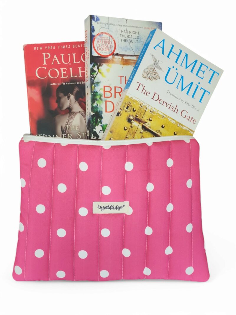 10-12" iPad/Tablet Sleeve - Pink Polka Dot | Ayza Stüdyo - Image 2