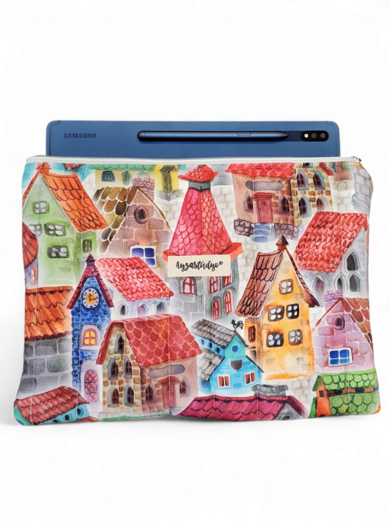 10-12" iPad/Tablet Sleeve - European Village | Ayza Stüdyo