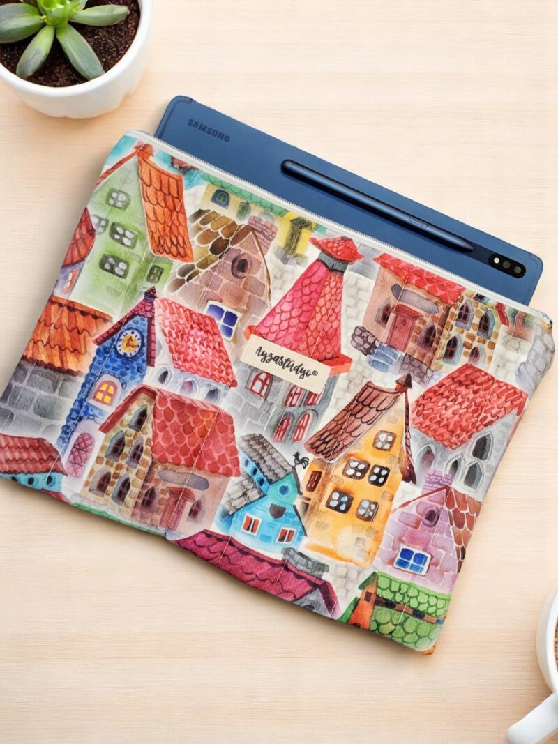 Puffy iPad/Tablet Sleeve - European Village | Ayza Stüdyo