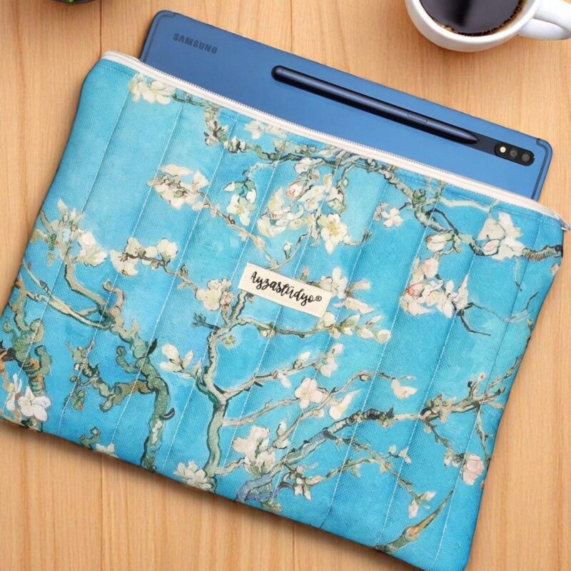 Puffy iPad/Tablet Sleeve - Van Gogh's Almond Blossoms | Ayza Stüdyo
