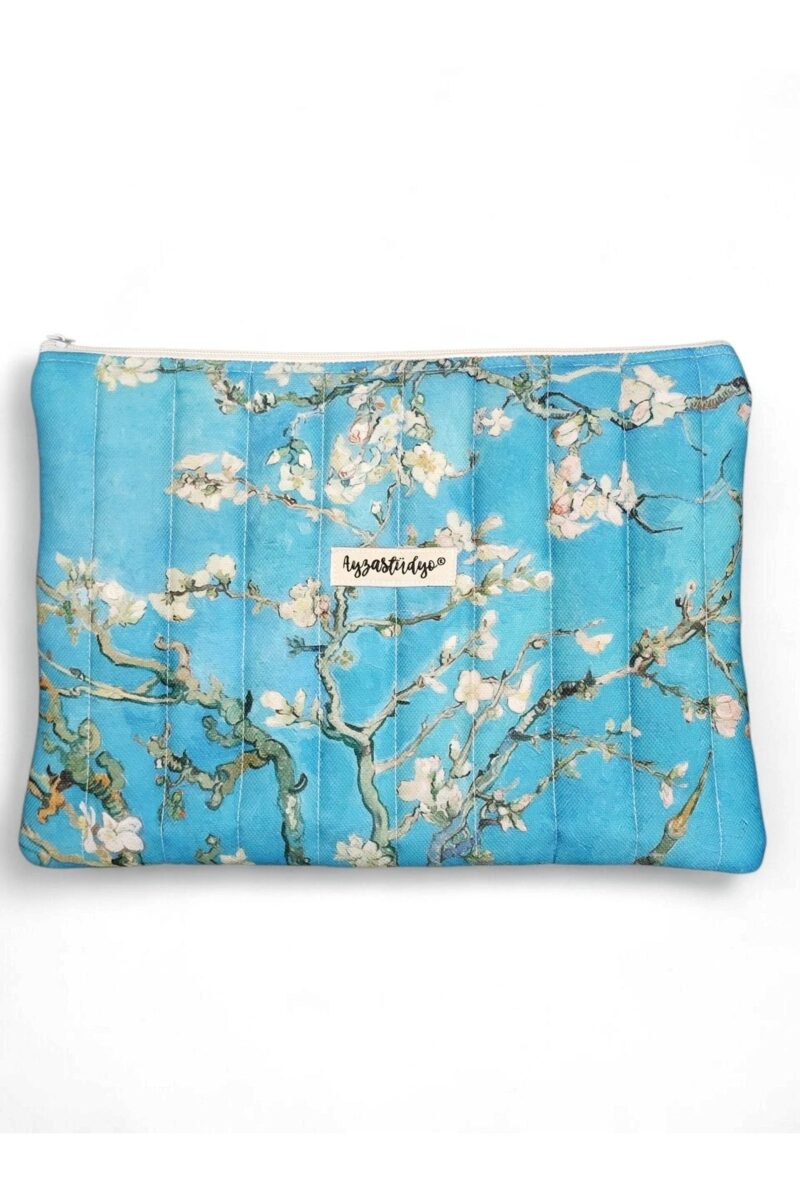 Puffy iPad/Tablet Sleeve - Van Gogh's Almond Blossoms | Ayza Stüdyo - Image 4