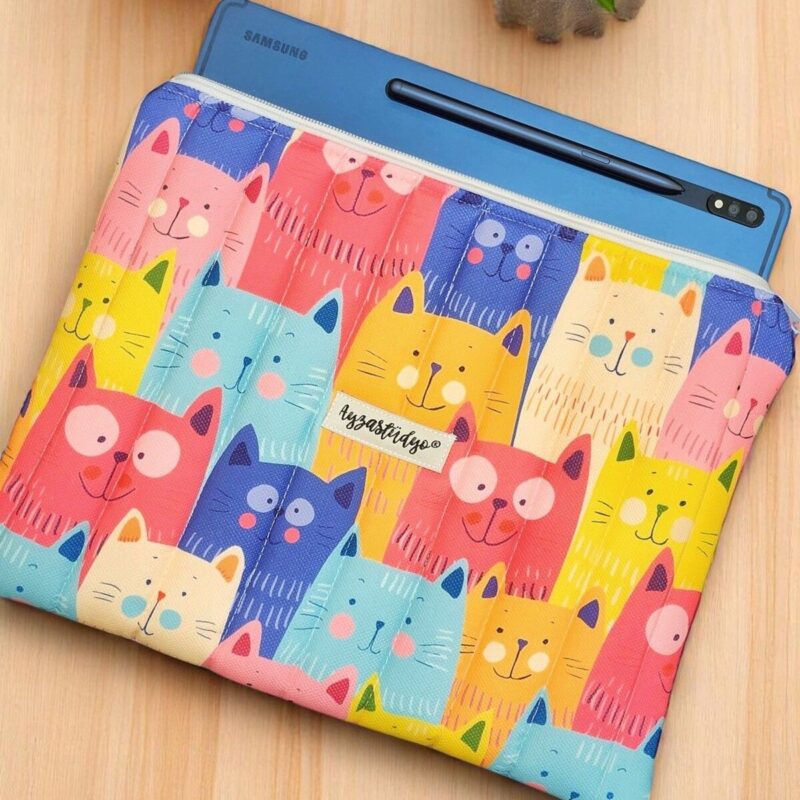 Puffy iPad/Tablet Sleeve - Sweet Cats | Ayza Stüdyo