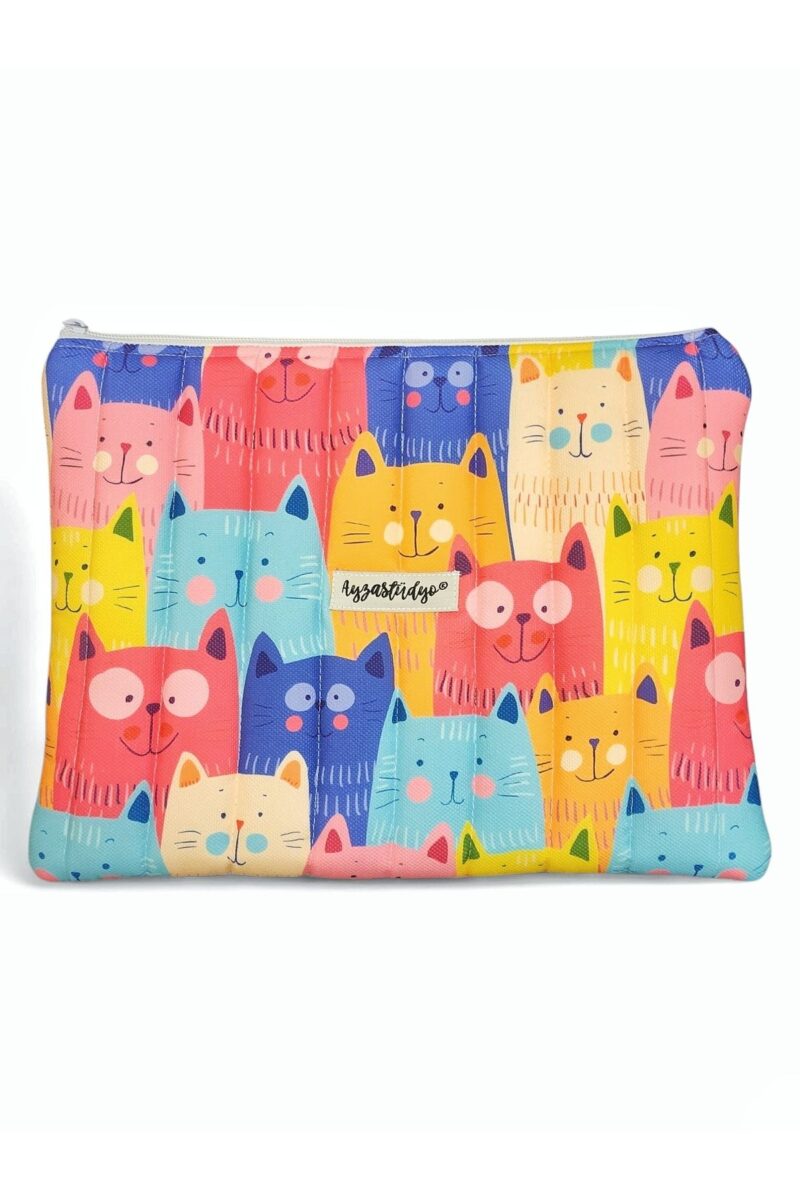 Puffy iPad/Tablet Sleeve - Sweet Cats | Ayza Stüdyo - Image 4