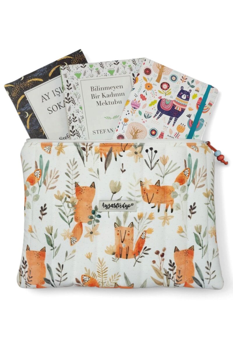 Puffy iPad/Tablet Sleeve - Cute Foxes | Ayza Stüdyo - Image 5
