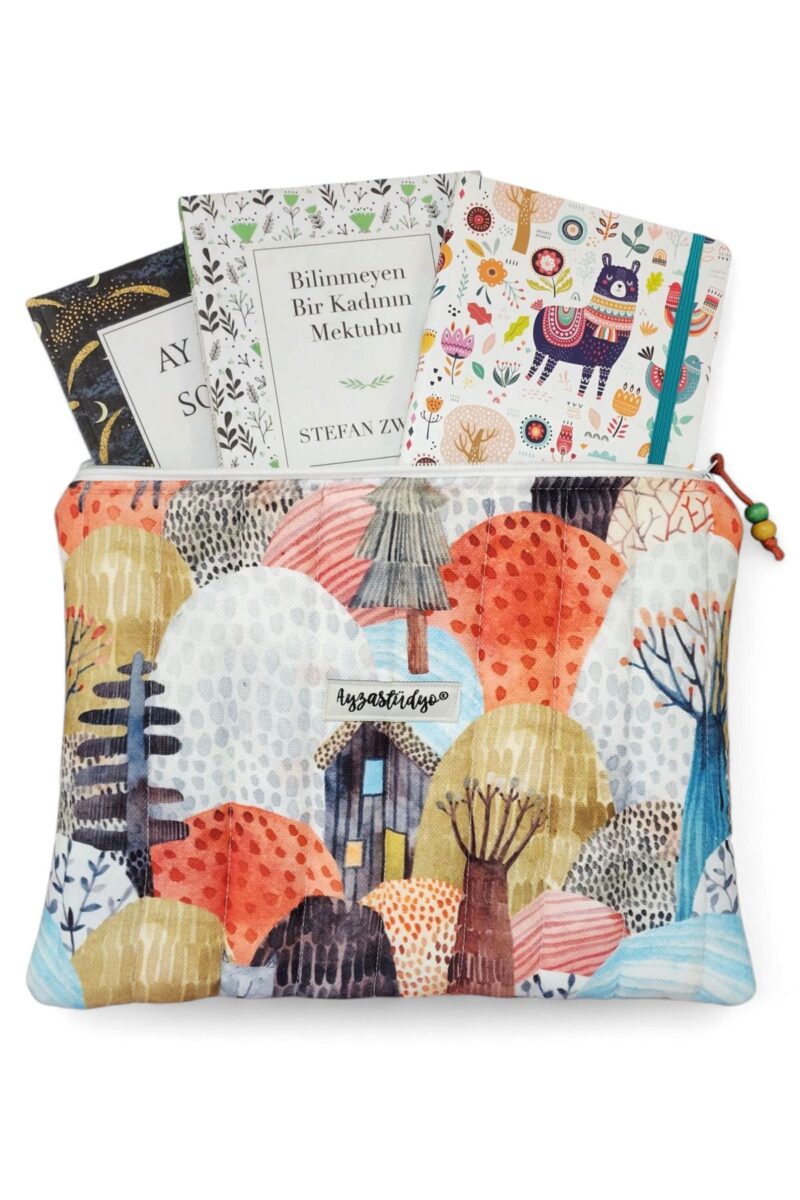 Puffy iPad/Tablet Sleeve - Hut In The Woods | Ayza Stüdyo - Image 5