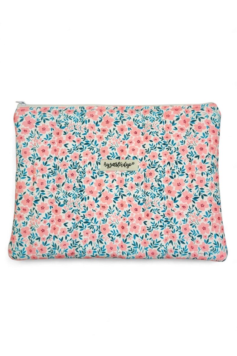Puffy iPad/Tablet Sleeve - Pinky Blossoms | Ayza Stüdyo - Image 4