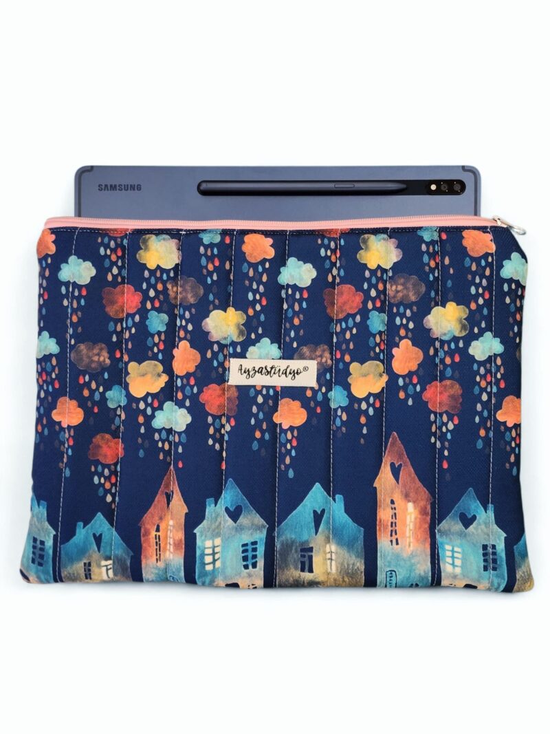 Puffy iPad/Tablet Sleeve - Rainy Town | Ayza Stüdyo - Image 2