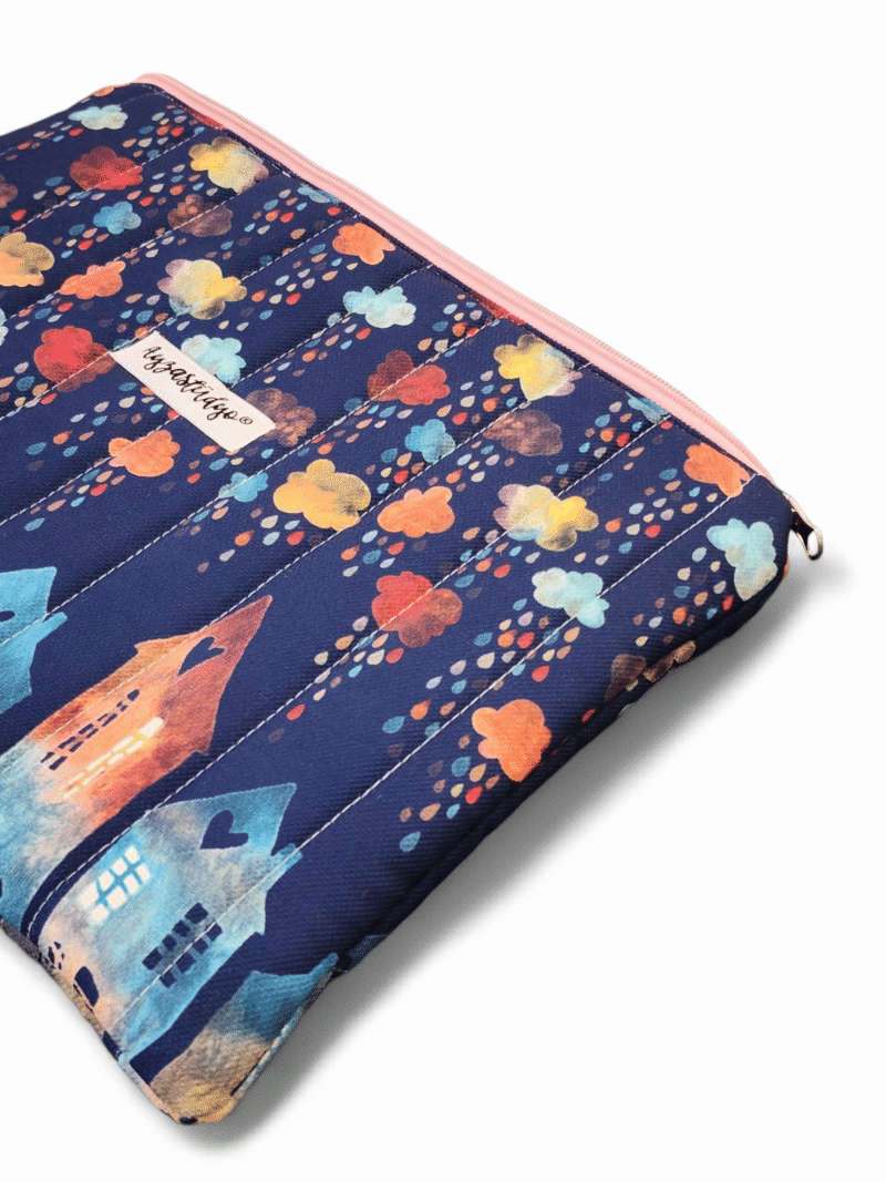 Puffy iPad/Tablet Sleeve - Rainy Town | Ayza Stüdyo - Image 3